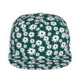 thumbnail image 2 of Haiem Daisies Flowers Classic Snapback Cap Flat Bill Hat Baseball Cap Adjustable Size Cotton Dad Hat, 2 of 9