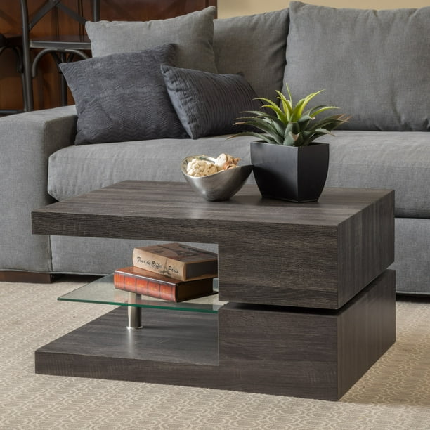 Noble House Maynard Rectangular Mod Coffee Table with ...