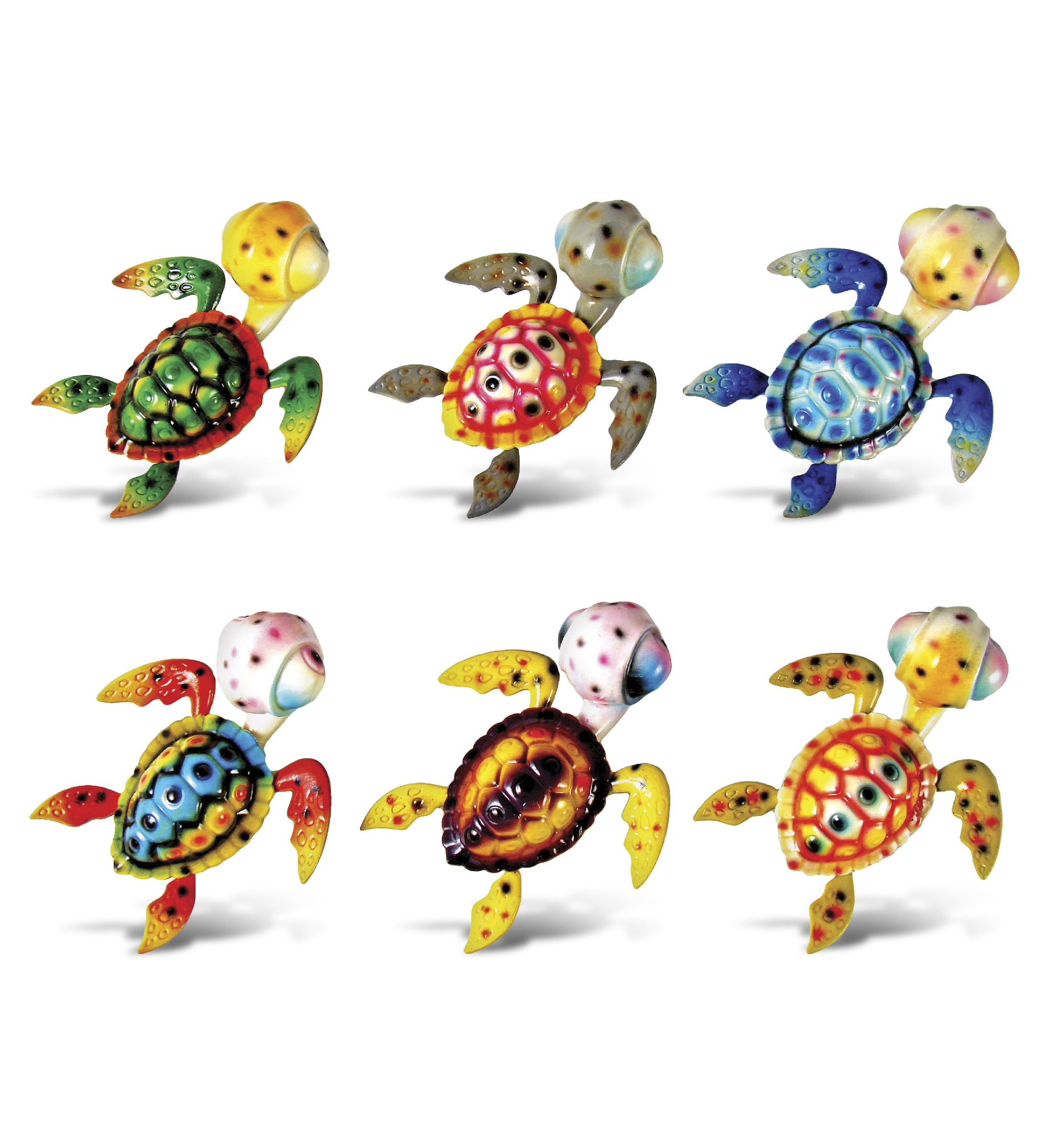 Blue Turtle Magnets Rubber Ducky Magnets - Set of 6 - Duck Fridge Magnets -  Fun for Ducking,Home,Refrigerator or Office (Duck Magnets Set 1)