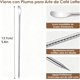 thumbnail image 4 of 2 Pzas Jarras para Espumar Leche de Acero Inoxidable, 350ml/12oz Taza de Leche al Vapor con Línea de Escala Interior y 2 Agujas para Arte Latte/Barista, 4 of 4