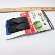 (2-Pk) VELCRO(R) Elastic Cinch Straps with Buckle Adjustable Stretch 15 x 1