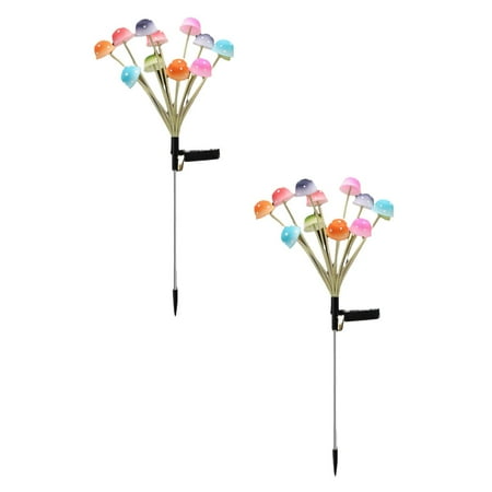 

REASONCOOL Solar Garden Lights Solar Lights Outdoor Solar Yard Decor Outside Water Proof Garden Decor For Front Porch Patio Backyard Outdoor Lights for Porch *2PCS
