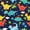 Dinosaur 01, variant on Feelyou Watercolor Dinosaur Full Size Comforter Sets for Kids Boys Girls, Jungle Volcano Wildlife Bedding Sets, Bright, Polkadot Reversible, 3-Piece