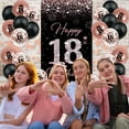 thumbnail image 3 of Set de Decoración para Fiesta TSVATE en Oro Rosa para 18º Cumpleaños, 3 of 7