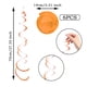 thumbnail image 3 of Bewildely 6 piezas colgante en ingredientes seguros artesanía exquisita DIY decorativo buen efecto de demostración Kits de decoración para fiestas Naranja, 3 of 6