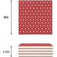 thumbnail image 3 of RYLABLUE Independence Day American Flag Set of 8 Coaster for Drinks, Absorbent Ceramic Stone Coasters Cup Mat with Cork Base for Home Kitchen Room Coffee Table Bar Decor, 3 of 4