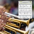 thumbnail image 4 of Trumpet Fingering Chart Clear Illustration Waterproof Refreshing Color Trumpet Music Chord Poster For Beginner, 4 of 5