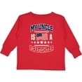 thumbnail image 3 of Inktastic My Uncle is a Firefighter Nephew Boys or Girls Long Sleeve Toddler T-Shirt, 3 of 5