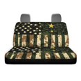 thumbnail image 6 of POLERO Camouflage American Flag Pattern Car Back Seat Cover for Women, 2 Pcs Rear Bench Seat Cover Non-Slip Durable Car Rear Seat Protectors, 6 of 7