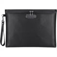 thumbnail image 1 of Fireproof Document Bag with Lock, with Zipper Closure, Storage Pouch for A4 Letter Size Document, Cash,Cell Phone,Tablet, 1 of 8