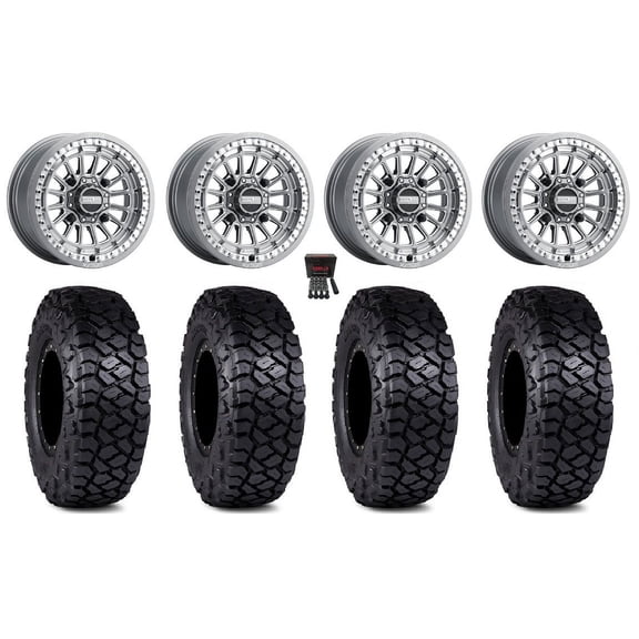 MetalFX Delta Bdlk CC 15" Wheels Gm 35" Intersect Tires Sportsman RZR Ranger