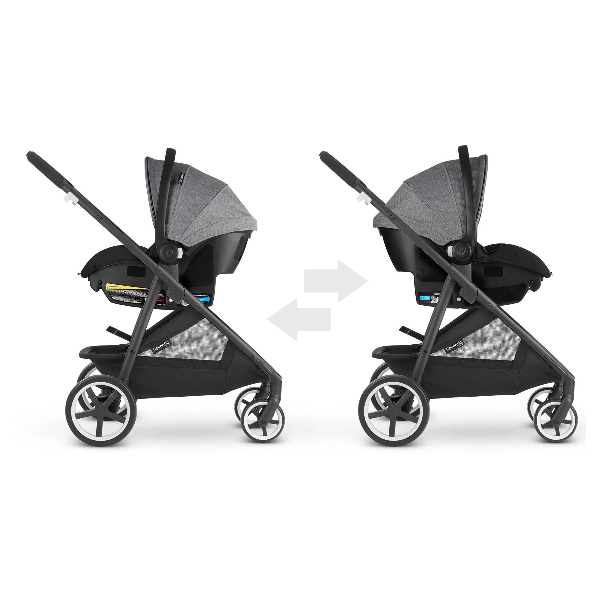 GOLD SensorSafe Shyft Smart Modular Travel System (Moonstone Gray)