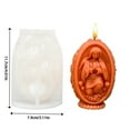 thumbnail image 3 of Vela perfumada de Pascua DIY de silicona para piedras aromáticas con forma de huevo Kit de manualidades decorativas para huevos de Pascua, 3 of 4