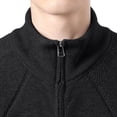 thumbnail image 6 of Miqool Men's Cardigan Sweaters Full Zip Stand Collar Long Sleeve Casual Knitted Tops Fall Winter Sweaters, 6 of 8