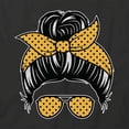 thumbnail image 2 of Messy Bun T-Shirt | Cute Hairstyle Black Tee Gift, 2 of 5