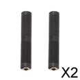 thumbnail image 1 of 2x2x Mono RCA 6.35mm 1/4" Hembra Jack A Hembra Adaptador Acoplador De Audio F/F Oro 2 piezas, 1 of 8