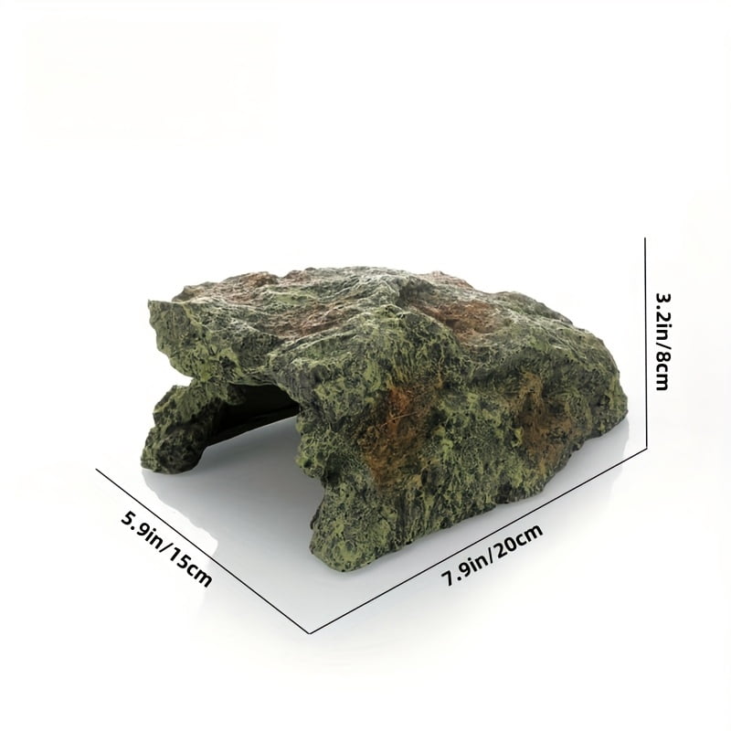 Natural-looking Aquarium Hiding Cave, Suitable for Fish, Reptiles, Shrimp, Durable Resin Structure, Easy To Clean and Decorate