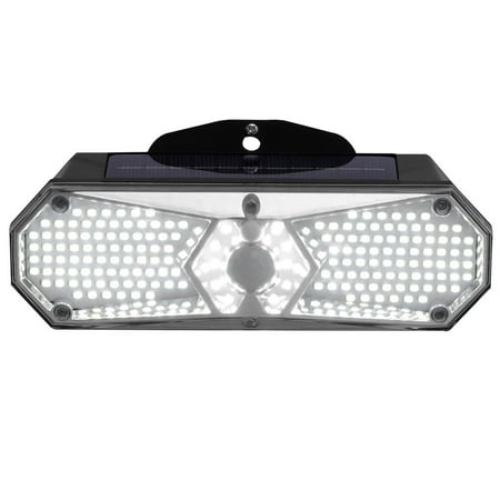 

168LED Solar Wall Lamp 3 Lighting Modes Adjustable Motion Sensor Lamp 1200mAh Outdoor Wall Light for Path Porch Courtyard Garden