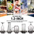 thumbnail image 5 of HGN Hot and Cold Glass Rinser Temperature Adjustable Metal Bottle Washer for Kitchen Sinks bottle washer for kitchen sink Kitchen Sink Accessories Brushed Nickel, 5 of 5