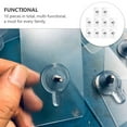 thumbnail image 4 of OUNONA 20Pack Adhesive Picture Frame Hooks White Acrylic Kitchen Wall Decoration, 4 of 8