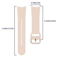 thumbnail image 3 of Galaxy Watch 4 44mm Soft Sport Strap Replacement Band | 20mm Width | Silicone Adjustable Breathable | Aluminum Buckle | Multiple Colors | Compatible with Galaxy Watch 4, 3 of 7