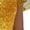 Orange, variant on LWavelet Women's V-Neck Ruffle Sleeve Bunny & Easter Egg Print Maxi Dress for Easter & Casual Outfits Yellow M