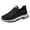 Black, variant on Men's Summer Cooling Mesh Walking Shoes, Shock-Absorbing Anti Non-Slip Lightweight Casual Sneakers