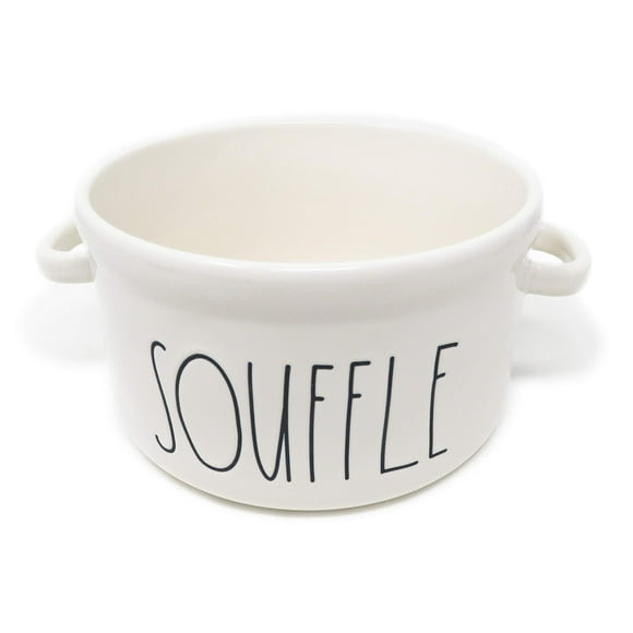 Rae Dunn par Magenta SOUFFLE Plat de Cuisson Rond en Céramique