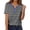 A01 Blue, variant on Cute Shirts For Women V Neck Short Sleeve Stripe Print Dressy Casual Button Tunic Tops Lightweight Soft Summer Blouses Pullover Outfits Blue L