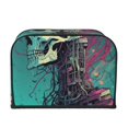 thumbnail image 2 of Balery Cartoon Art Skull Pattern Oven Cover Kitchen Bread Machine Protector, 4 Slice Toaster Cover for Home, Anti Dust Fingerprint Coaster Cover, 2 of 7