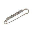thumbnail image 5 of Ziurtnc Fashion Faux Crystal Waist Buckle Fixed Strap Charm Safety Pin Brooch Sweater Cardigan Clip Jewelry Accessory, 5 of 8