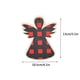 thumbnail image 2 of Set clásico de adornos navideños de madera roja • 40g • Cuadros, campanas, copos de nieve y diseños de árboles • Cuerda de cáñamo para colgar • Árbol festivo y decoración del hogar, 2 of 2