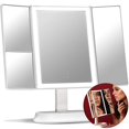 thumbnail image 1 of Large Makeup Mirror With Natural Led,lighted Trifold Vanity Mirror, 1 of 4