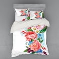thumbnail image 2 of Ambesonne Flower Bedding Set 3 Pcs, Roses Daisies Garden, Twin XL, Multicolor, 2 of 3