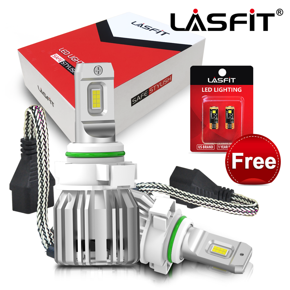 Lasfit 5202 2504 PSX24W LED Fog Light Lamp Bulbs 50W 5000LM 6000K