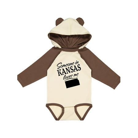

Inktastic Someone in Kansas Loves Me Gift Baby Boy or Baby Girl Long Sleeve Bodysuit