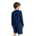 thumbnail image 2 of TSSOE Adaptive Clothing for Boys Girls Special Needs Autism Sensory Jumpsuit Long Sleeve Anti-Strip Romper Button Bodysuit Navy Blue 6, 2 of 5