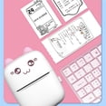 thumbnail image 4 of Impresora De Etiquetas Inalámbrica Bluetooth Mini Impresora Térmica De Bolsillo Para Etiquetas Fotográficas Precio (Blanco Rosa) Speravity EL007408-00, 4 of 5