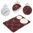 thumbnail image 3 of Yayeee Dish Drying Mat for Kitchen Counter 16"x18" Microfiber Absorbent Pad, Circular Gold Pattern, 3 of 7