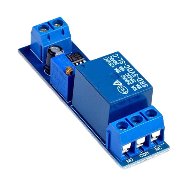 Módulo de relé de retardo de tiempo NE555 5V/12V 0 a 10 segundos de retardo automotriz (5v) Likrtyny Para estrenar
