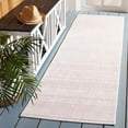 thumbnail image 2 of SAFAVIEH Courtyard Altan Geometric Indoor/Outdoor Area Rug, Ivory/Pink, 6'7" x 9'6", 2 of 6