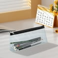 thumbnail image 2 of Eoozwa Pencil Cases Pen Pouch Clear Transparent Marker Pouch with Zipper, Exam Pencil Storage Bag Travel Cosmetic Makeup Bag, Stationery Toiletries Organizer for Students Adults Teen, 2 of 5