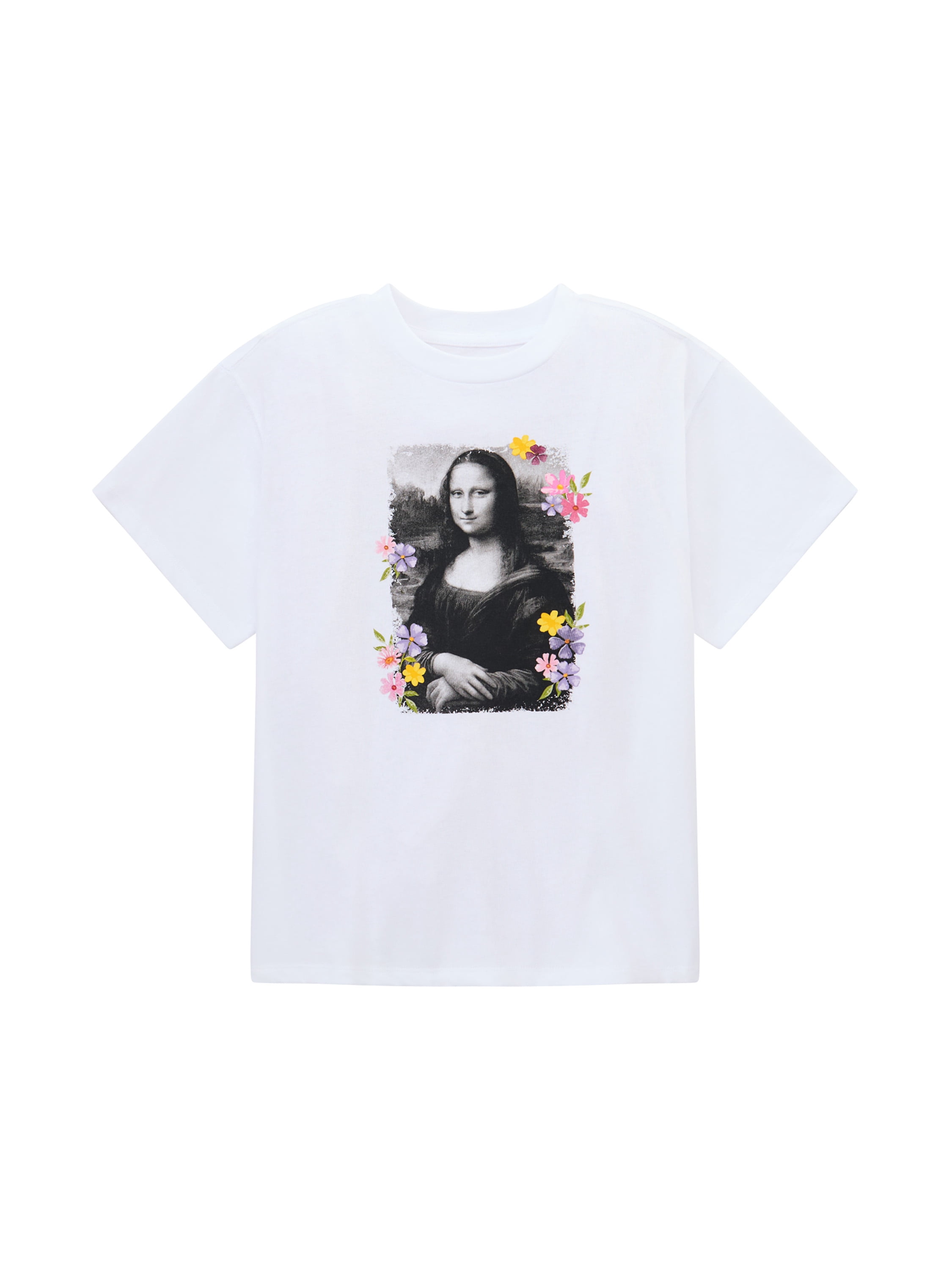 Weekend Academy Girls Short Sleeve Boxy Graphic T-Shirt, Sizes 4-18