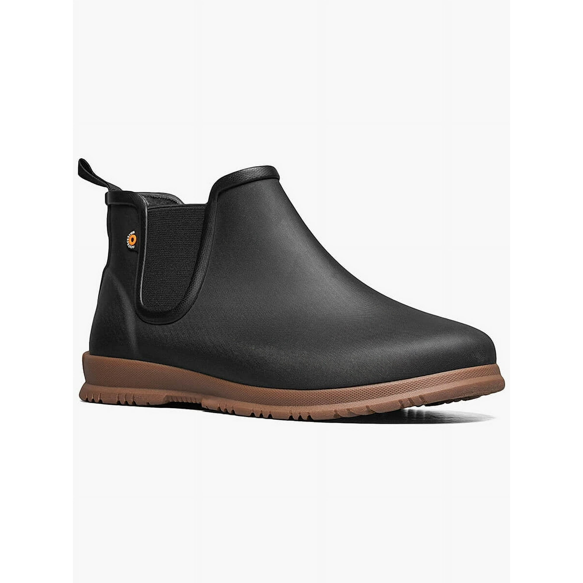 Black slip on boots sales