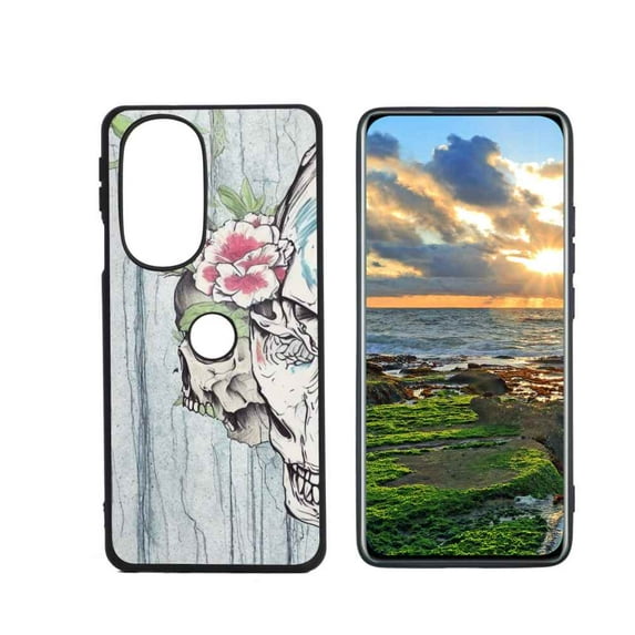 Skull-294 Phone Case, Degined for Motorola Edge 30 Pro Case Men Women, Flexible Silicone Shockproof Case for Motorola Edge 30 Pro