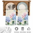 thumbnail image 5 of Blue Hydrangea Kitchen Towels Set of 1, Pink Flowers Spring Botanical Country Plants Absorbent Dish Towels for Kitchen, Microfiber Hand Towel, Quick Drying Tea Towel for Cleaning Dishcloths, 5 of 7