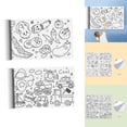 thumbnail image 1 of Rollo de papel para colorear para grandes de 2 piezas, con línea para colorear, póster, pegatinas para colorear de pared, mantel para colorear para de 3 a 12 años EstiloD BLESIY 2 piezas, 1 of 8