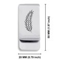 thumbnail image 2 of Stainless Steel Religious Palm Branch Classic Slim Money Clip Credit Card Holder, 2 of 2
