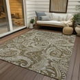thumbnail image 6 of Addison Rugs Chantille Indoor/Outdoor Transitional Paisley Chocolate Washable Rectangle Rug, 3' x 5', 6 of 6