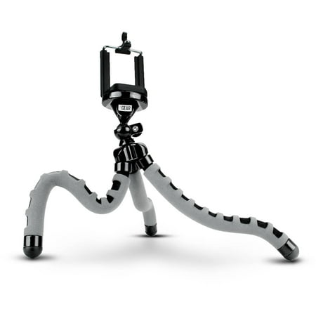 Flexible Action Cam Tripod with 360-Degree Articulating Ball Head , Bendable Wrapping Legs and Quick-Release Plate by USA Gear - Works with GoPro , Sony , Vivitar & More (Best Tripod Ball Head 2019)